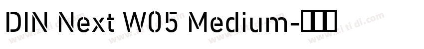 DIN Next W05 Medium字体转换